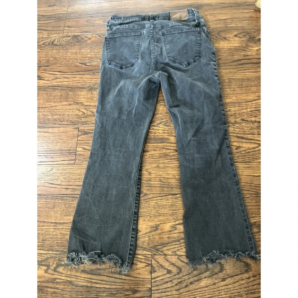Madewell Cali Demi Boot Women's 27p Black Stretch Denim Bootcut Jeans High Rise
